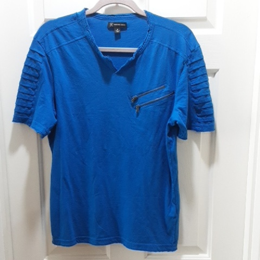 INC International Concepts Blue Short Sleeve Tee